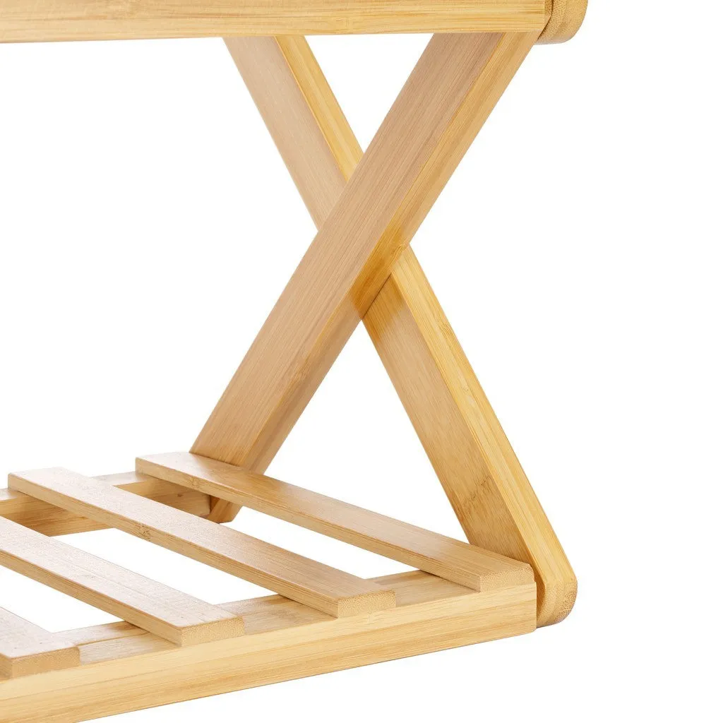 Acheta 3 Tier Bamboo Shoe Rack - Stylish, Durable Storage Solution for Home Entryway & Closet