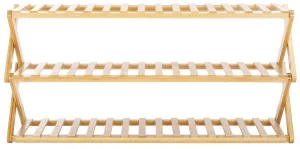 Acheta 3 Tier Bamboo Shoe Rack - Stylish, Durable Storage Solution for Home Entryway & Closet