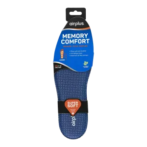 Airplus Memory Plus Comfort Insole Anti-Fatigue Foam Cushion Men's, Size 7-13