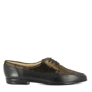 Amalfi Ombra Black & Bronze Lace-Up Shoes