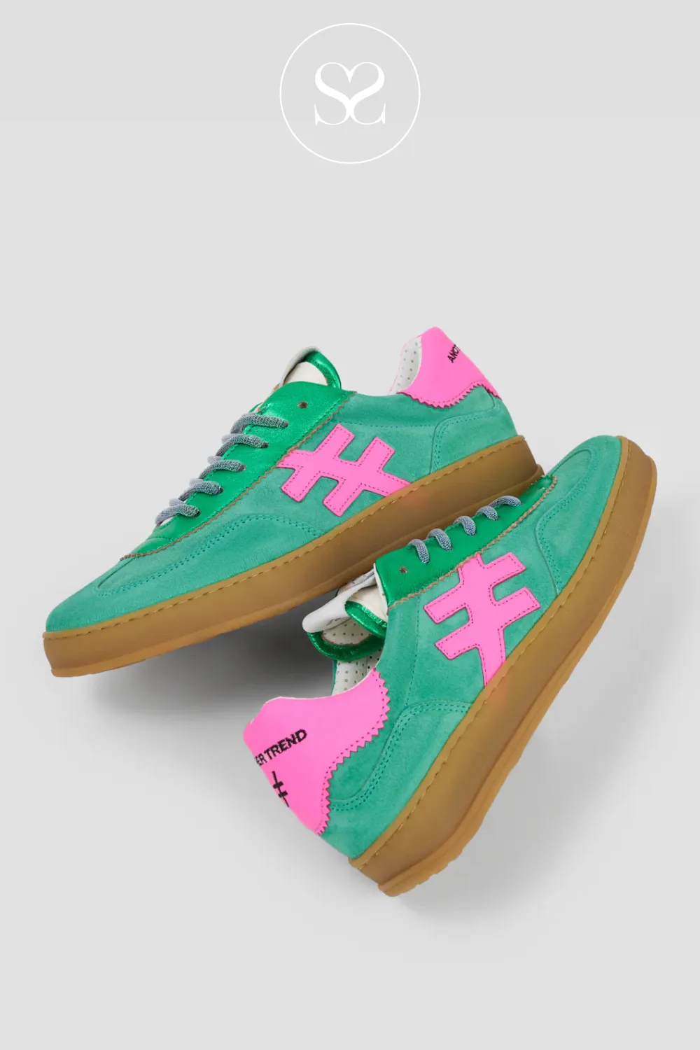 ANOTHER TREND ICONIC A0321162 GREEN TRAINERS