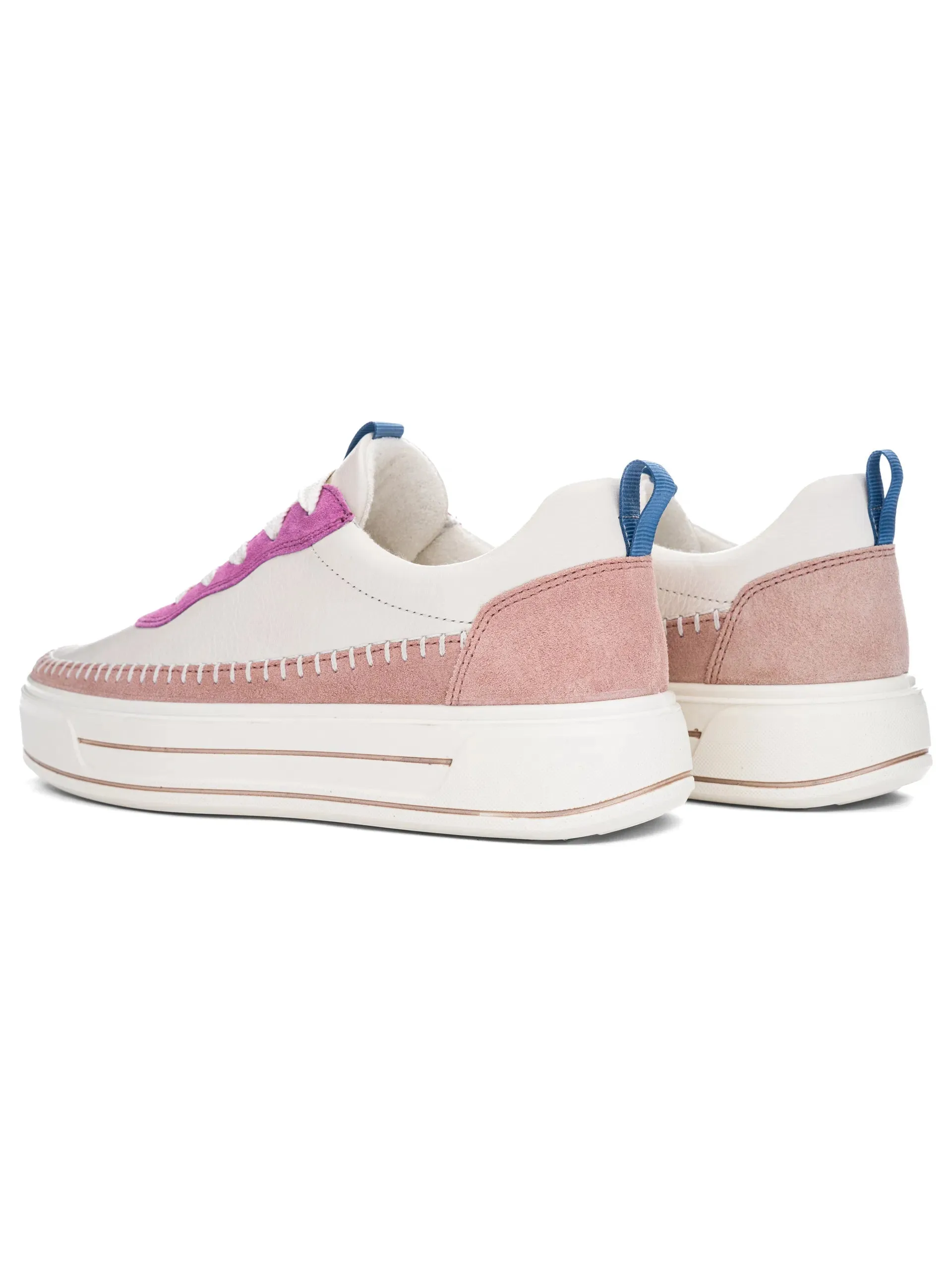 Ara women's Corsica 12-23024 lace up shoes Cream/ Piggy Pink/ Orchid