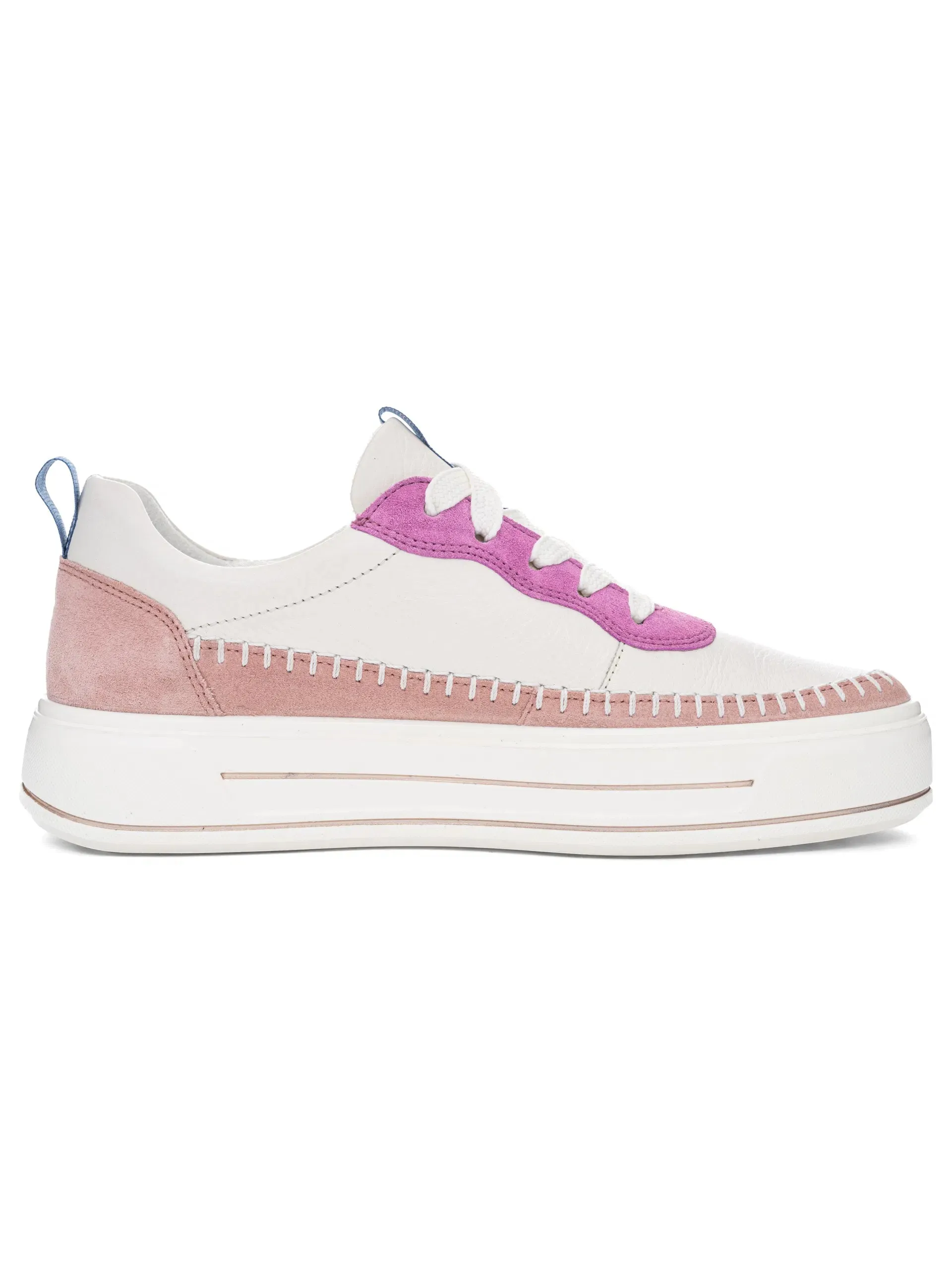 Ara women's Corsica 12-23024 lace up shoes Cream/ Piggy Pink/ Orchid