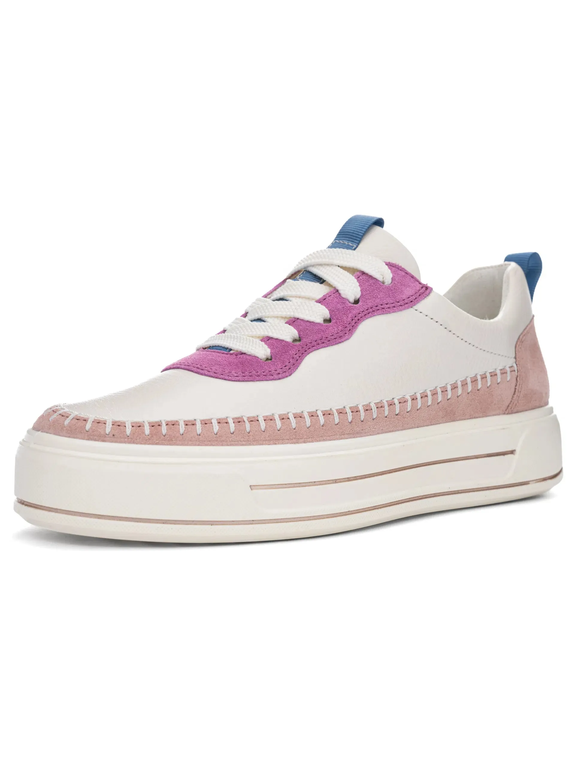 Ara women's Corsica 12-23024 lace up shoes Cream/ Piggy Pink/ Orchid