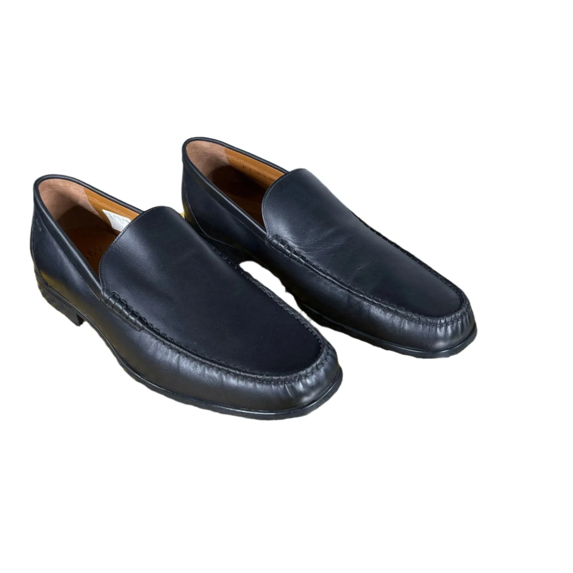 Bally Mens Tenent Black Leather Moccasins