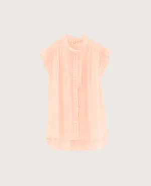 Bellerose Coyote Peach Check Blouse
