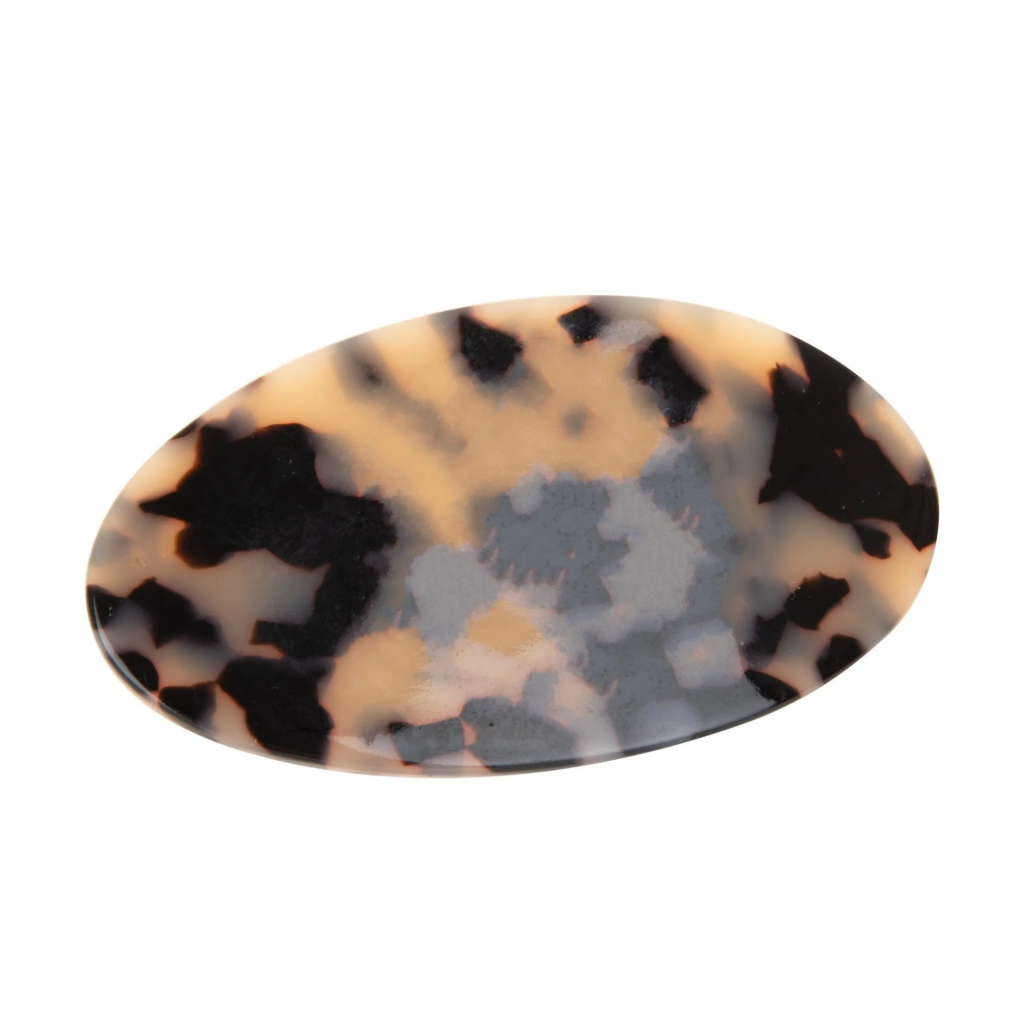 Blonde Tortoise Oval Hair Clip