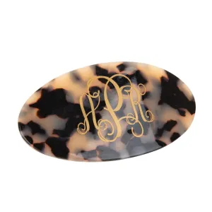 Blonde Tortoise Oval Hair Clip
