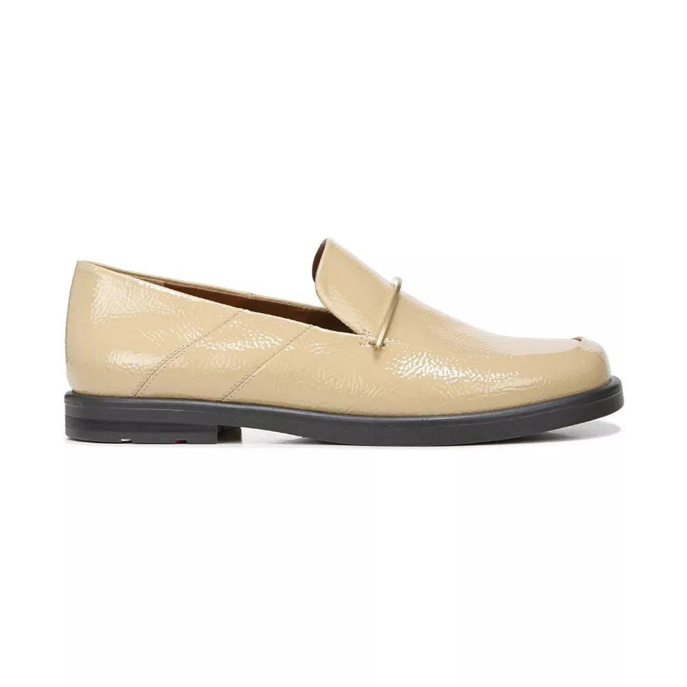Bocca Bling Beige Patent Franco Sarto Loafer Flats