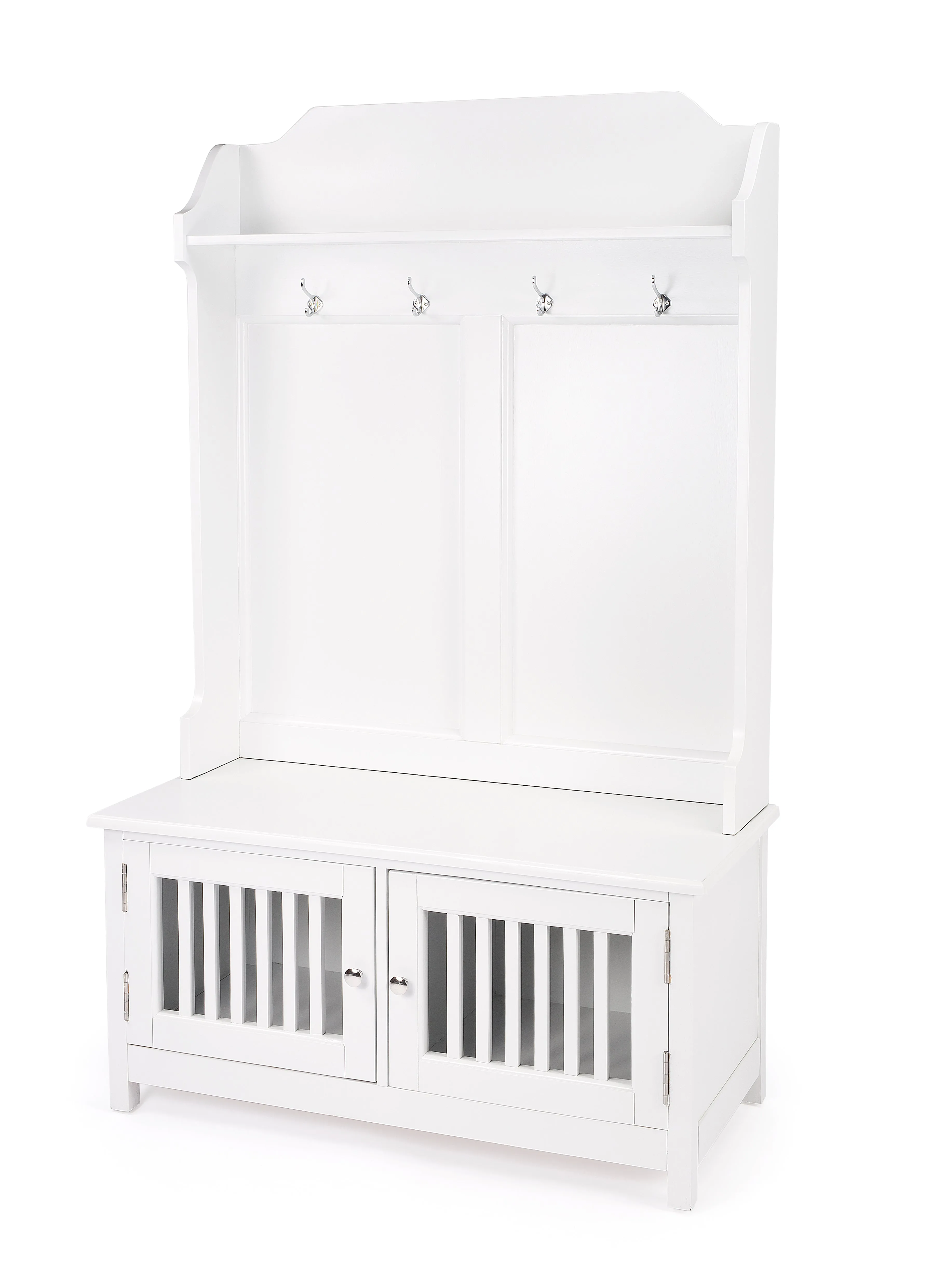 Borya Hall Tree with Storage in White  5473304