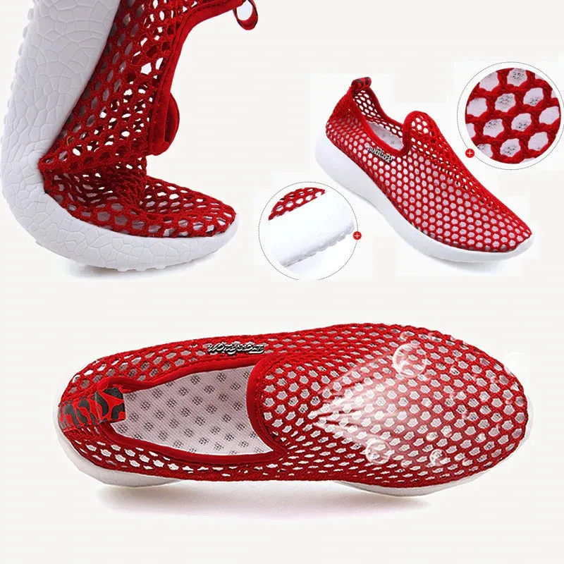 Breathable Hollow Out Airmesh Slip-on Sneaker