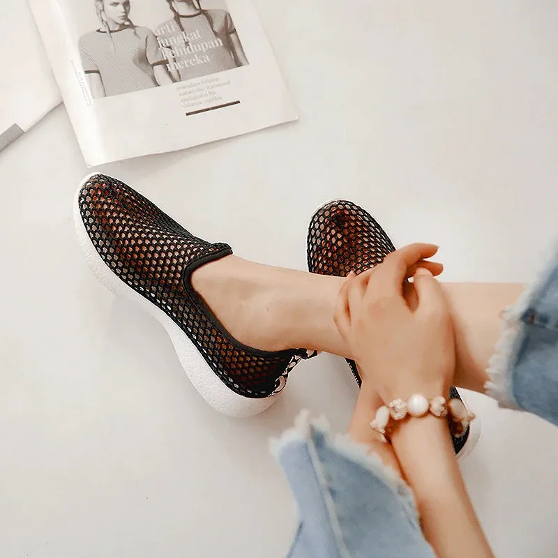 Breathable Hollow Out Airmesh Slip-on Sneaker
