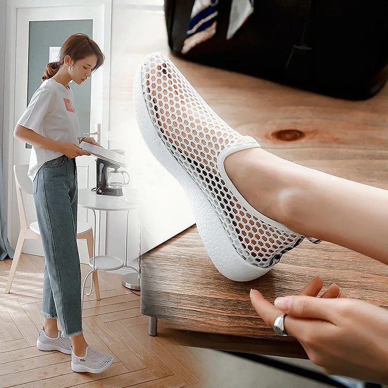Breathable Hollow Out Airmesh Slip-on Sneaker