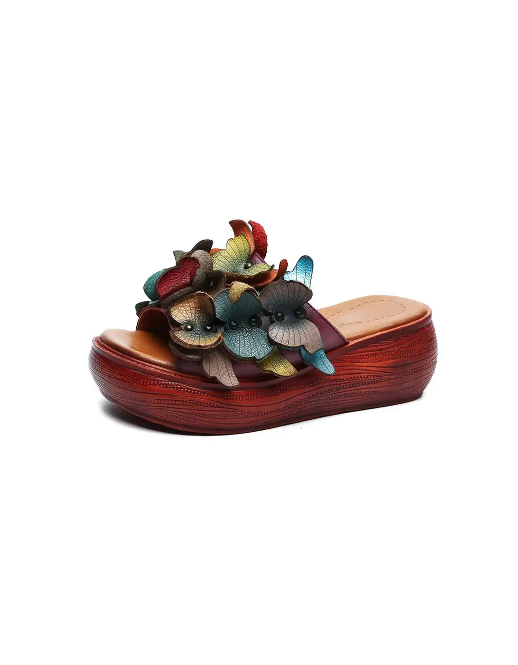 Butterflies Wedge Slippers