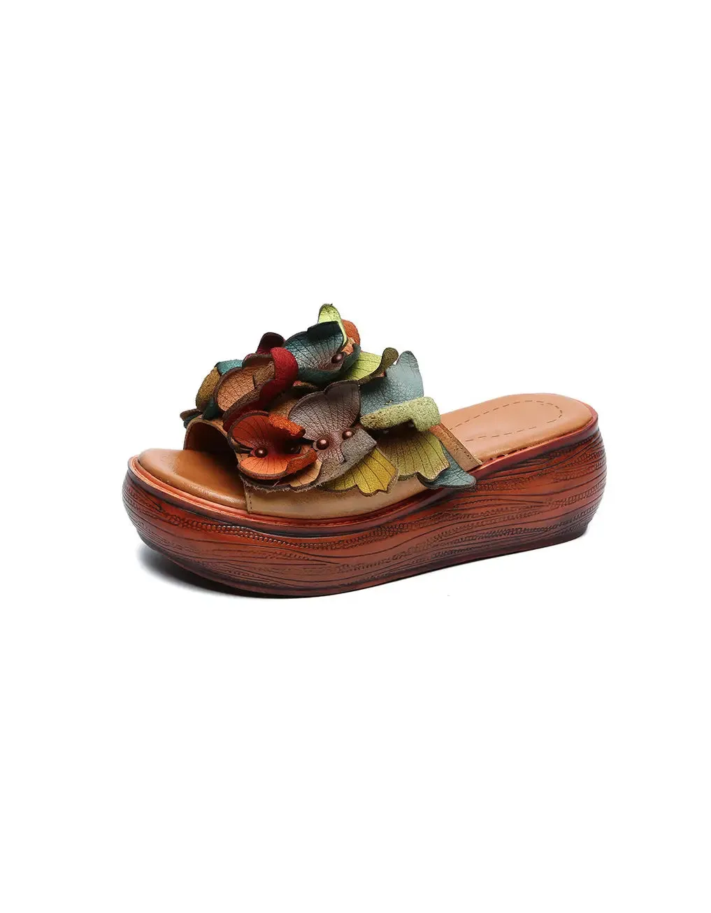 Butterflies Wedge Slippers
