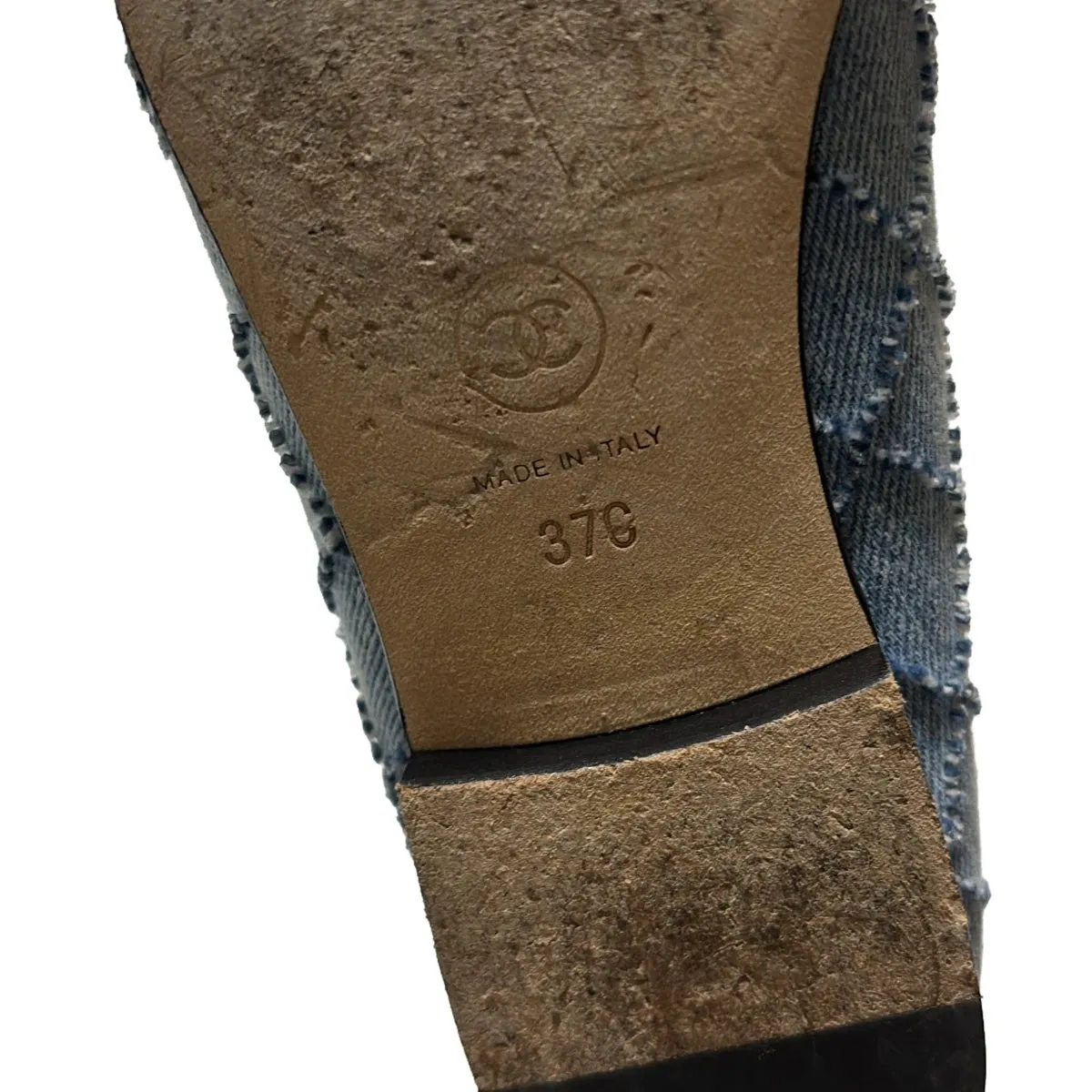 Chanel Denim Ballet Flats