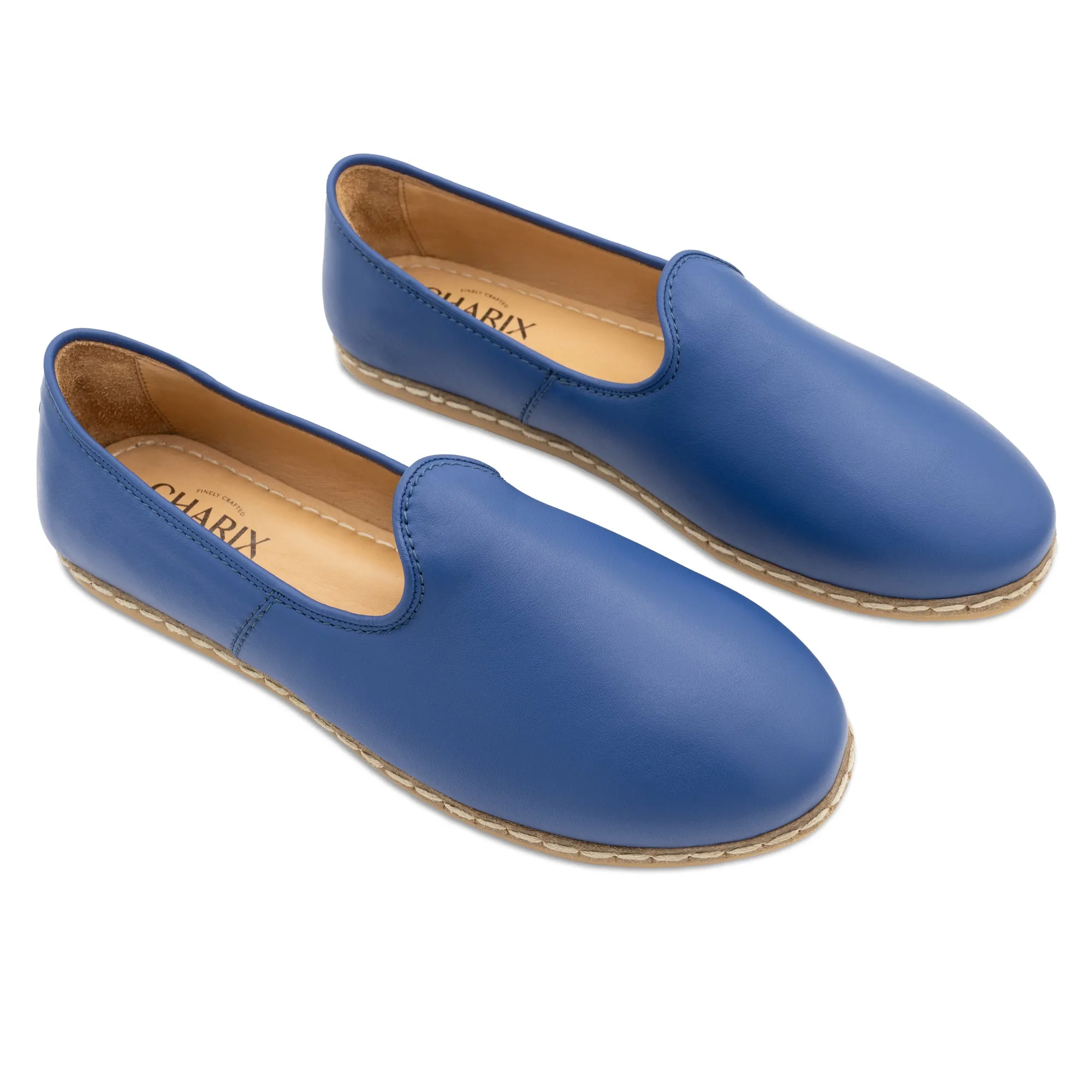 Cobalt Blue Slip Ons for Men