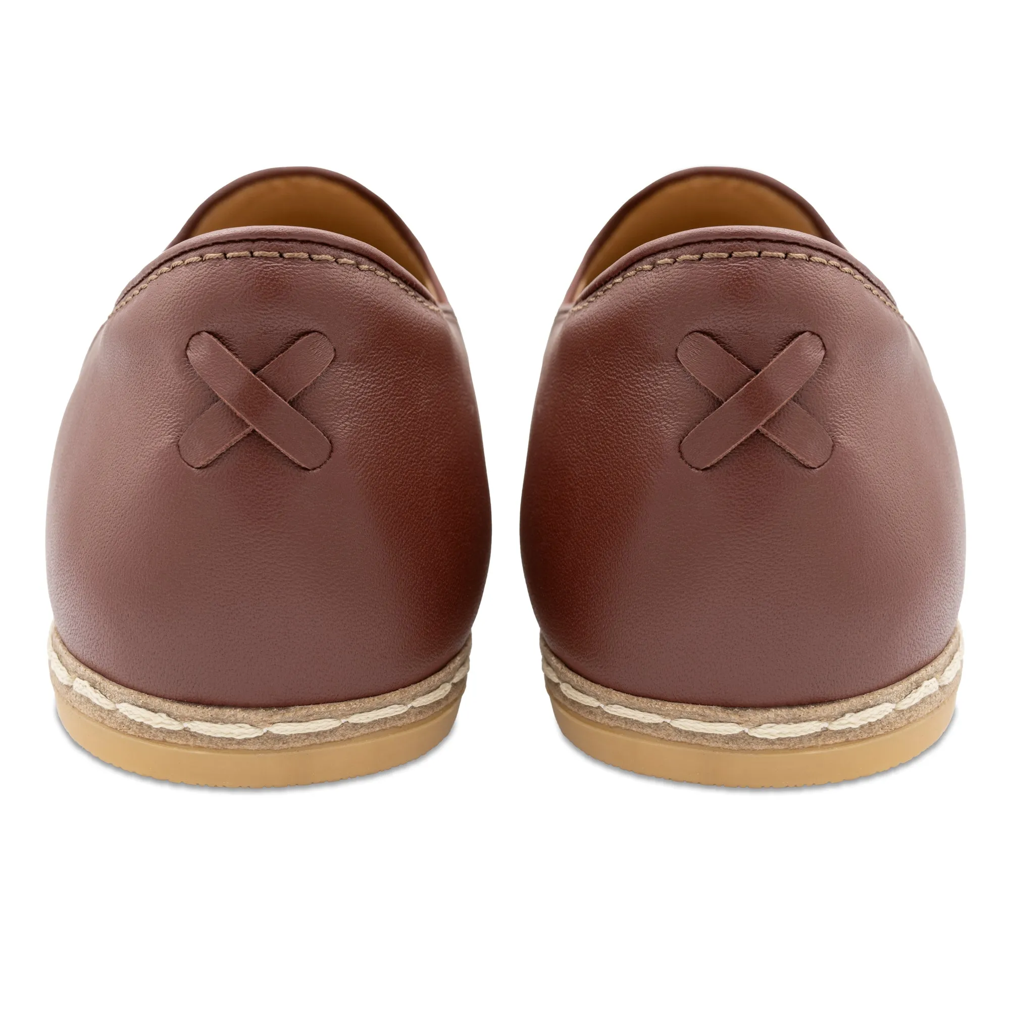 Cognac Slip Ons for Men