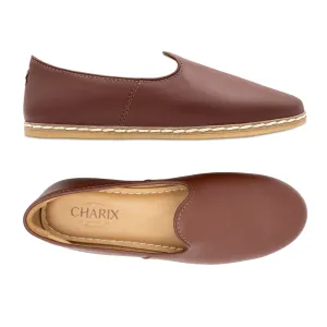 Cognac Slip Ons for Men