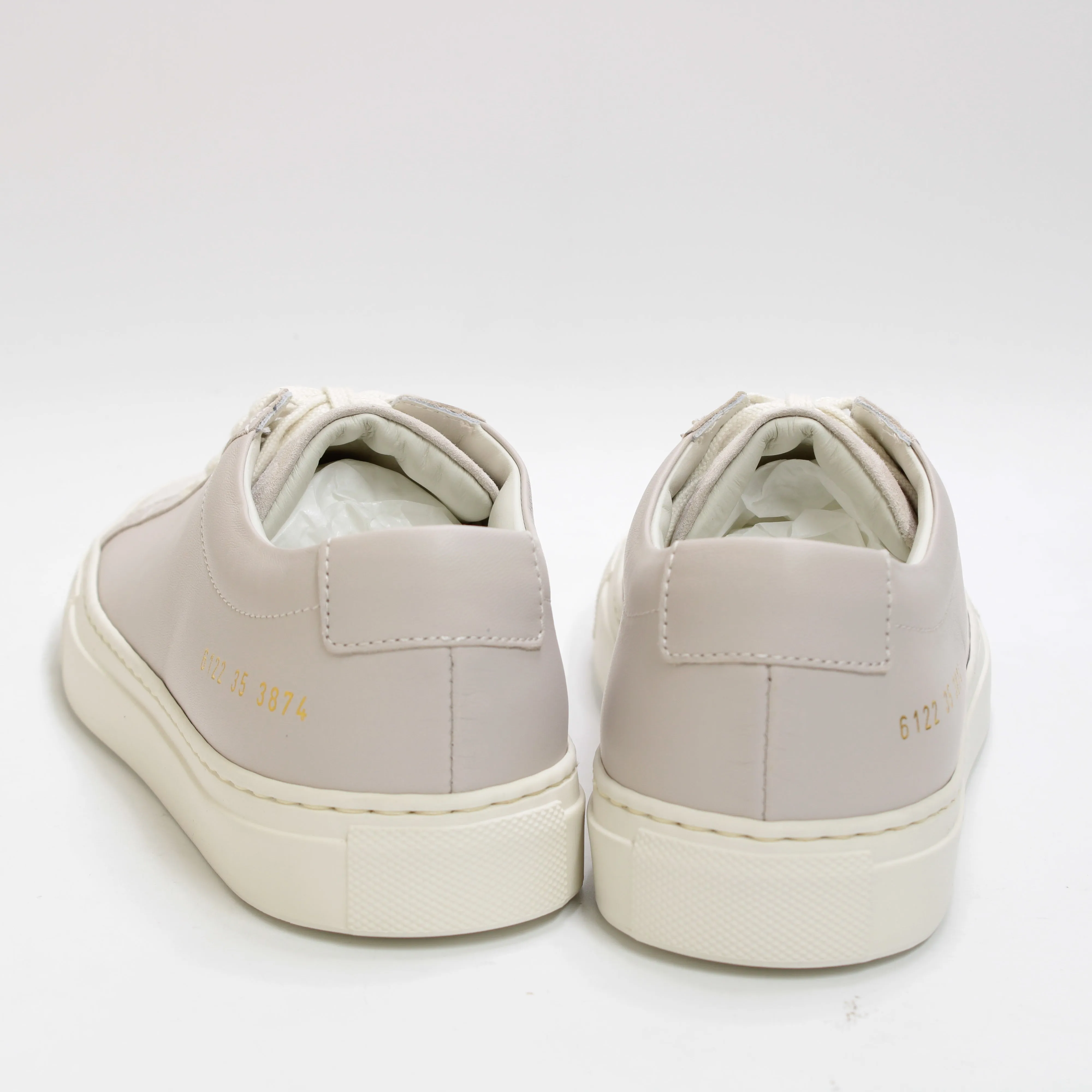 Common Projects Achilles Suede And Leather Trainers Warm Grey