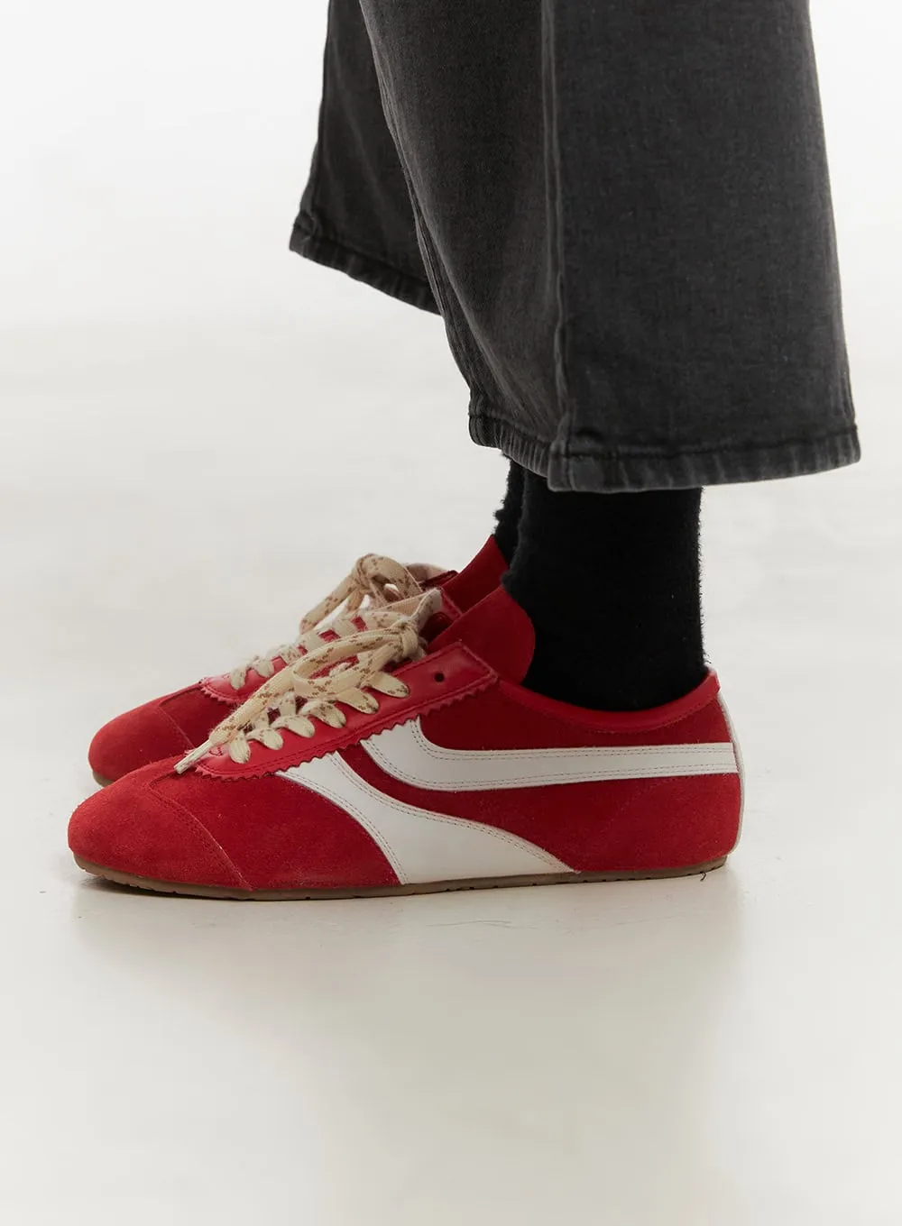 Cow Suede Leather Sneakers CD425