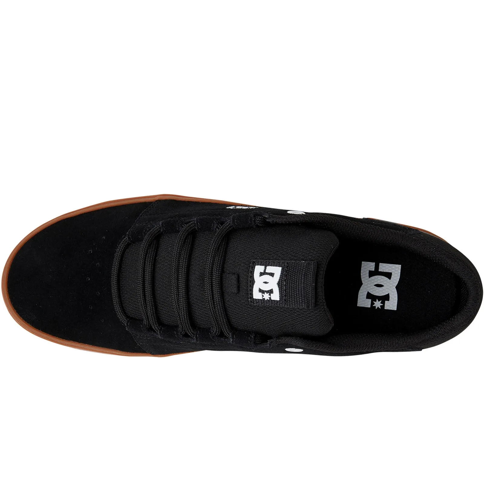 DC Shoes Mens Hyde Low Rise Suede Lace Up Trainers