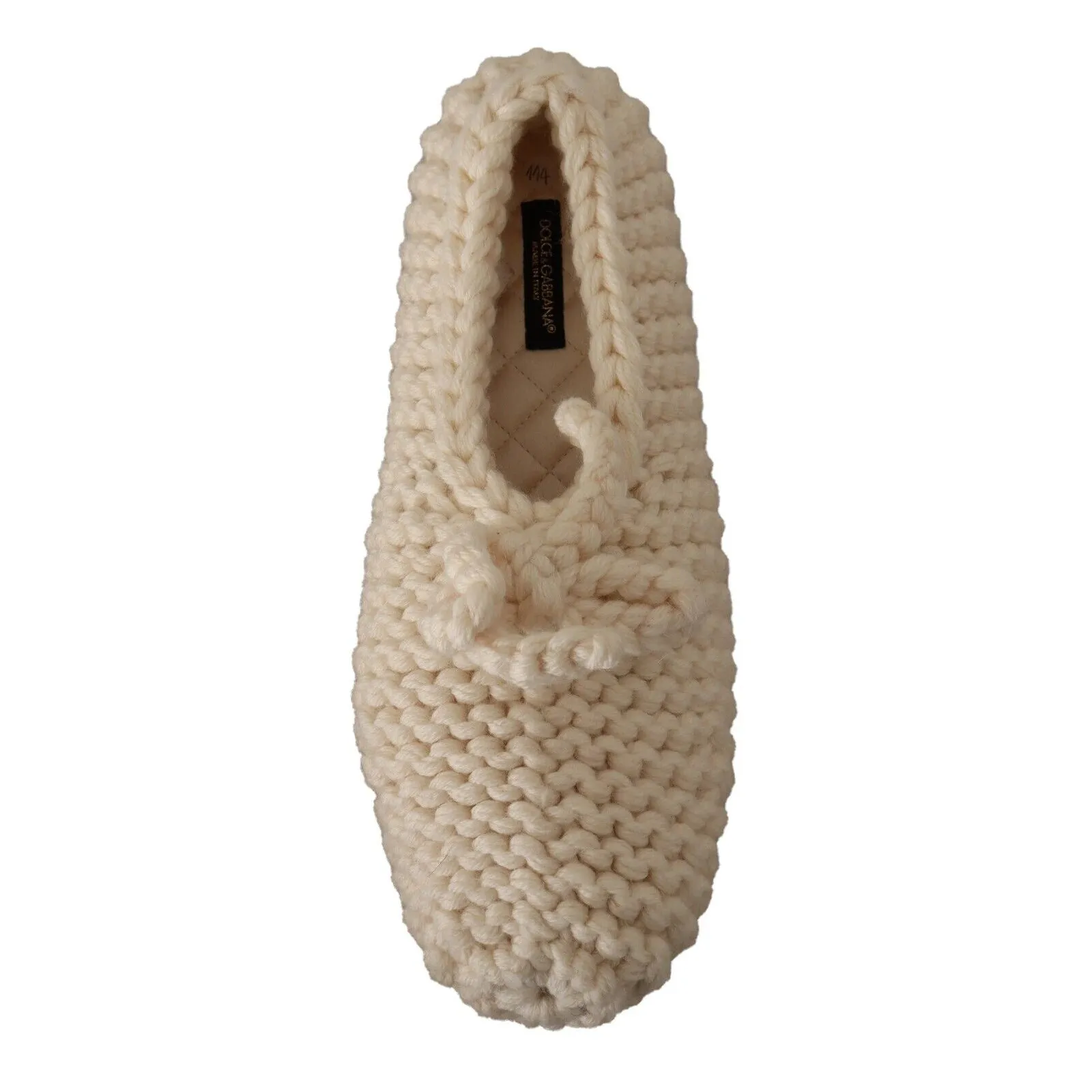 Dolce & Gabbana Chic Wool Knit Ballerina Flats