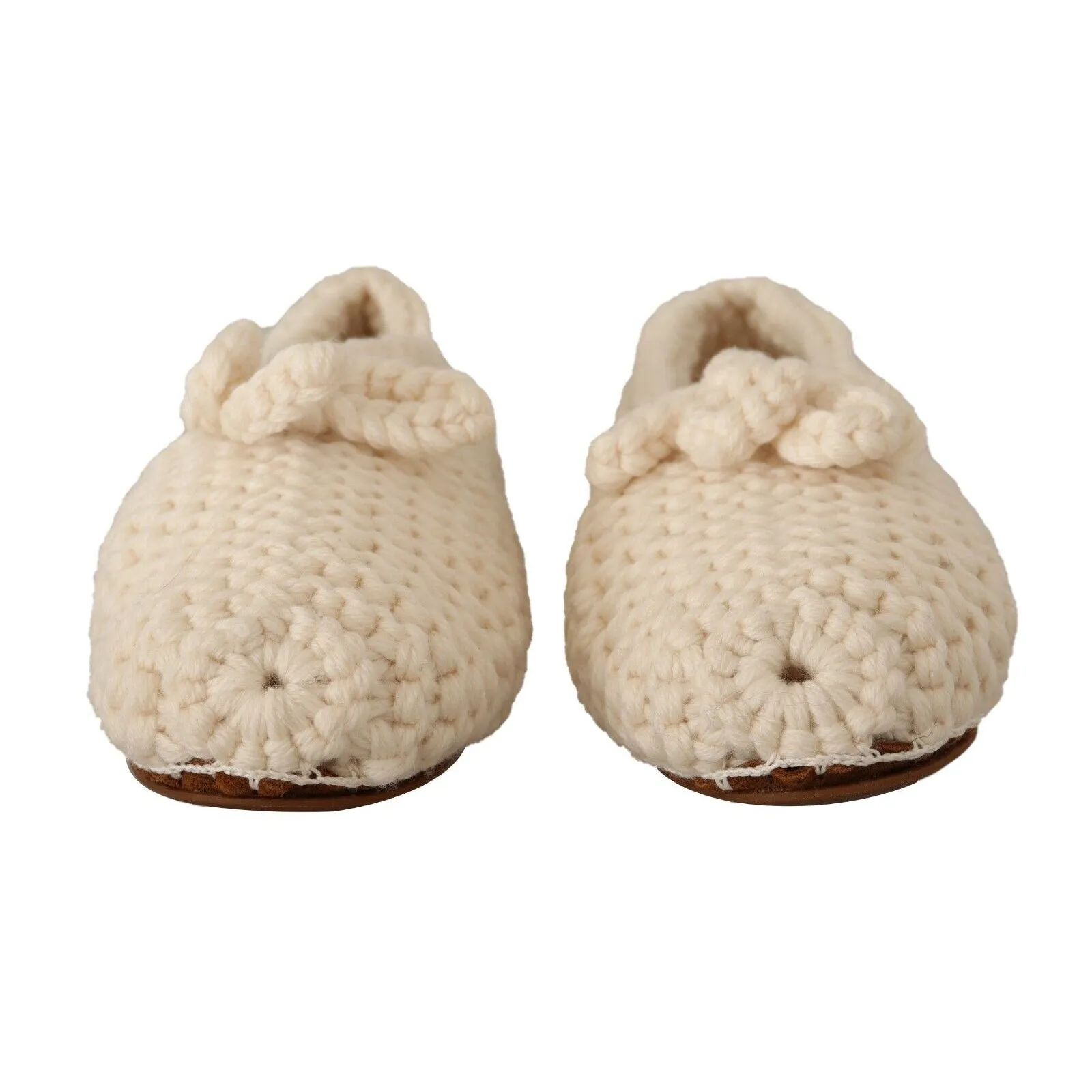 Dolce & Gabbana Chic Wool Knit Ballerina Flats