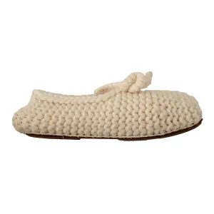 Dolce & Gabbana Chic Wool Knit Ballerina Flats