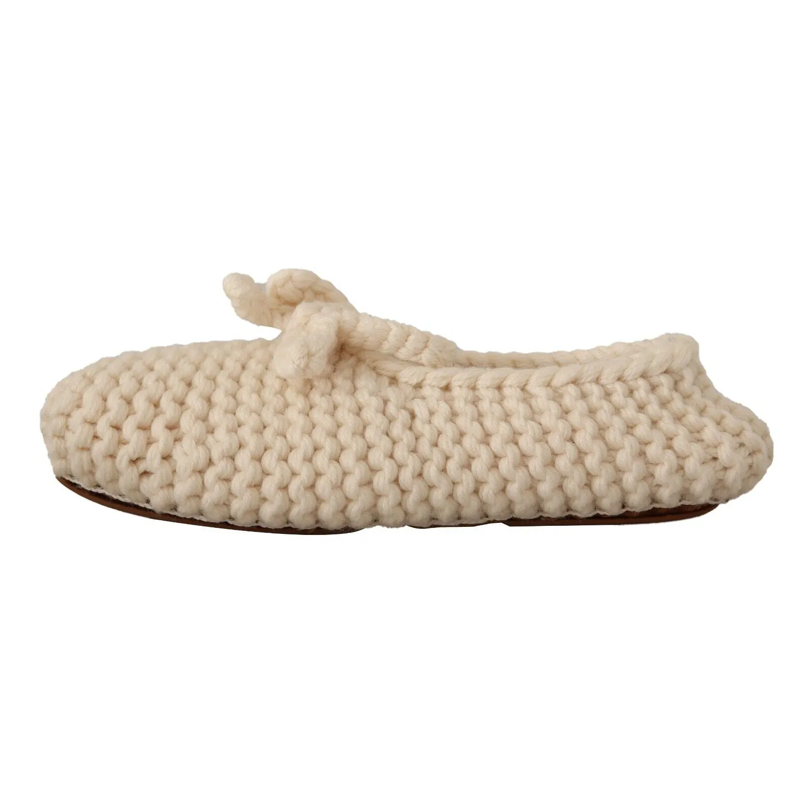 Dolce & Gabbana Chic Wool Knit Ballerina Flats