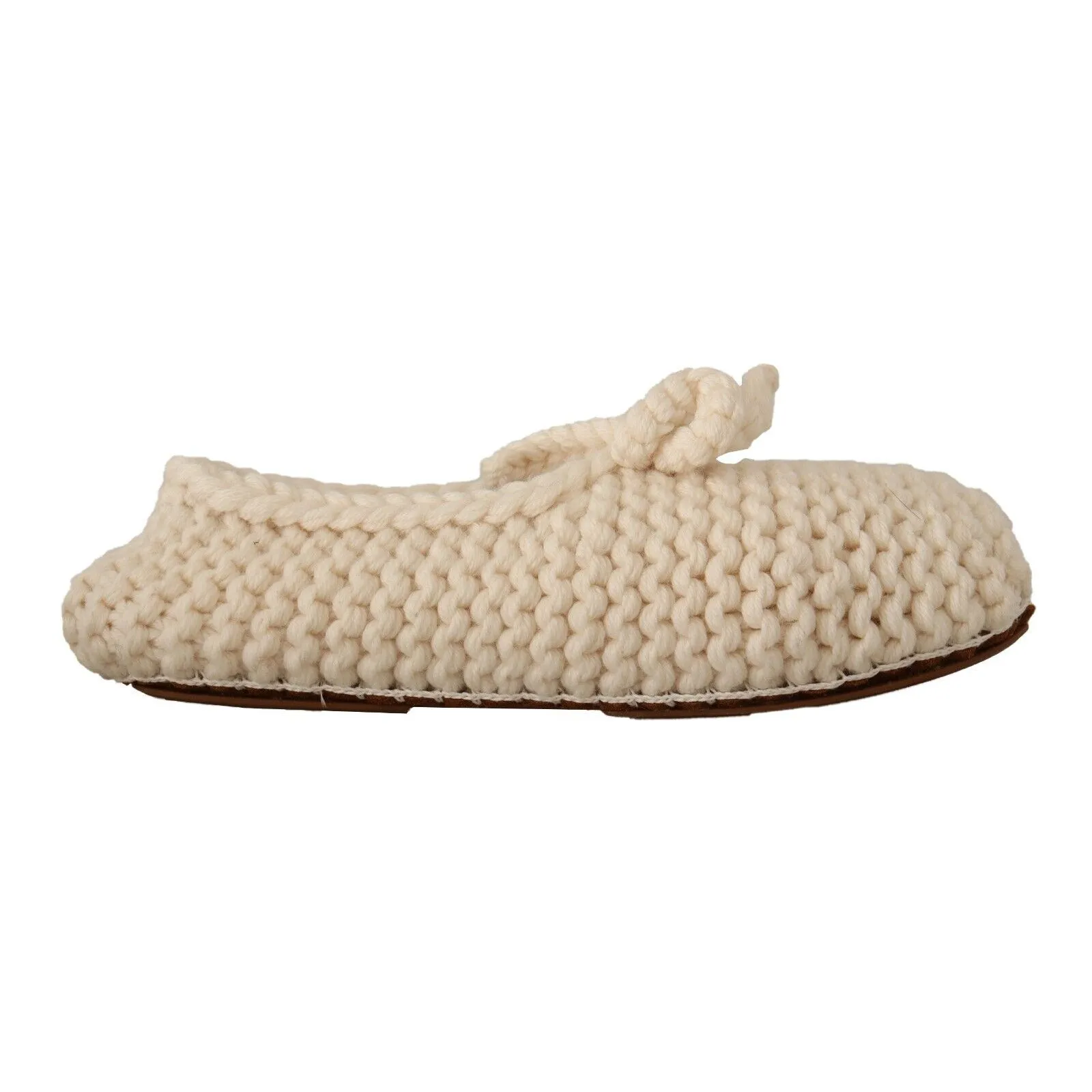 Dolce & Gabbana Chic Wool Knit Ballerina Flats