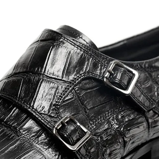 Ebonique Croctex Buckle Monk