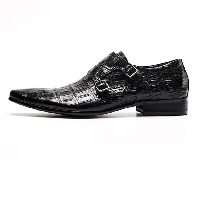 Ebonique Croctex Buckle Monk