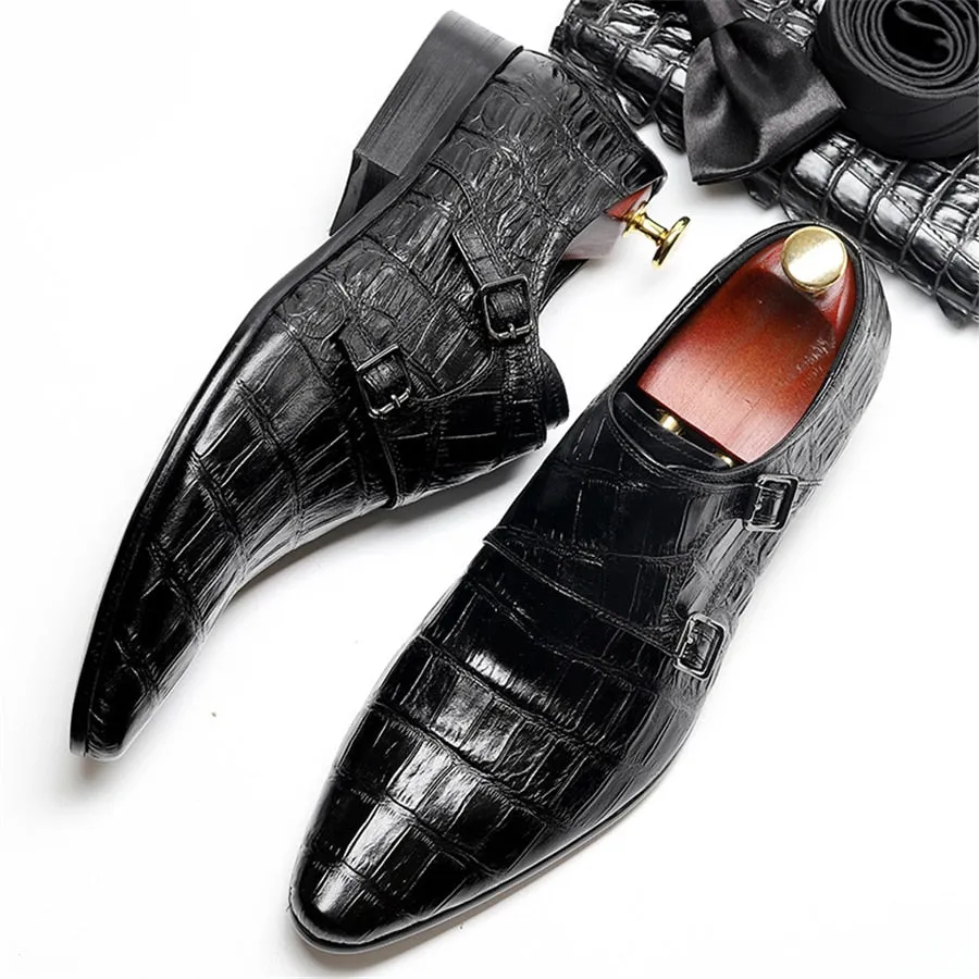 Ebonique Croctex Buckle Monk