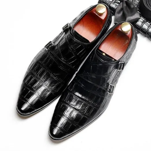 Ebonique Croctex Buckle Monk