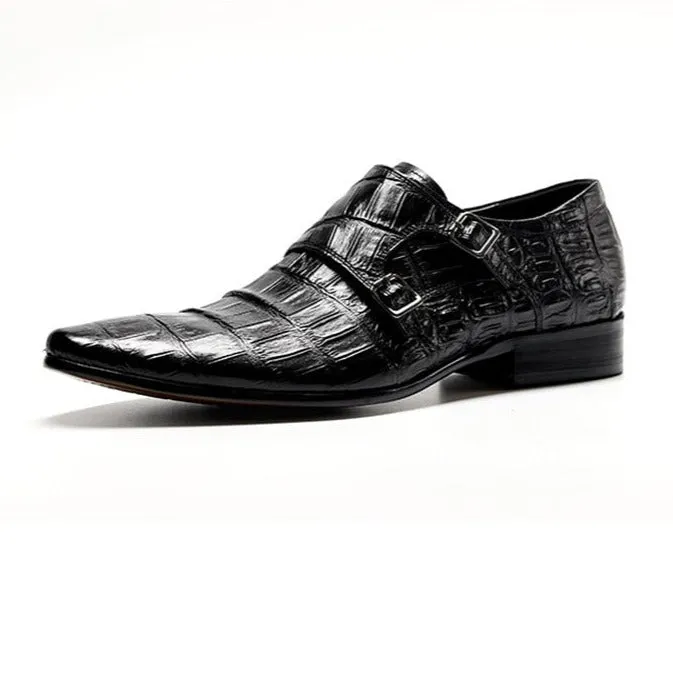 Ebonique Croctex Buckle Monk