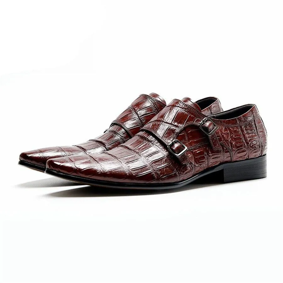 Ebonique Croctex Buckle Monk