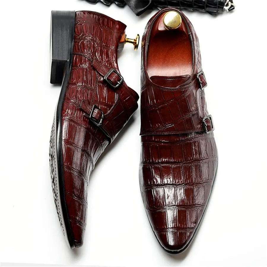 Ebonique Croctex Buckle Monk