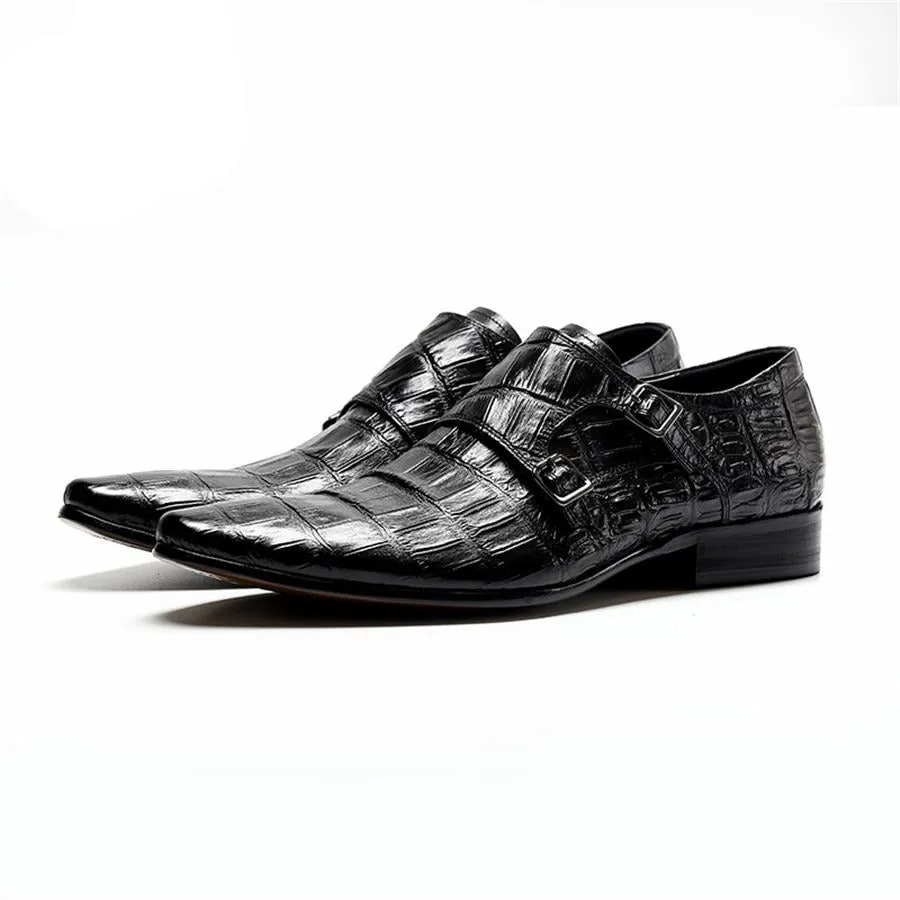Ebonique Croctex Buckle Monk