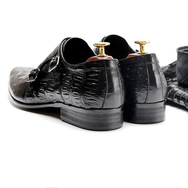 Ebonique Croctex Buckle Monk