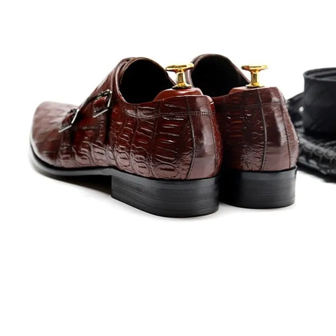 Ebonique Croctex Buckle Monk