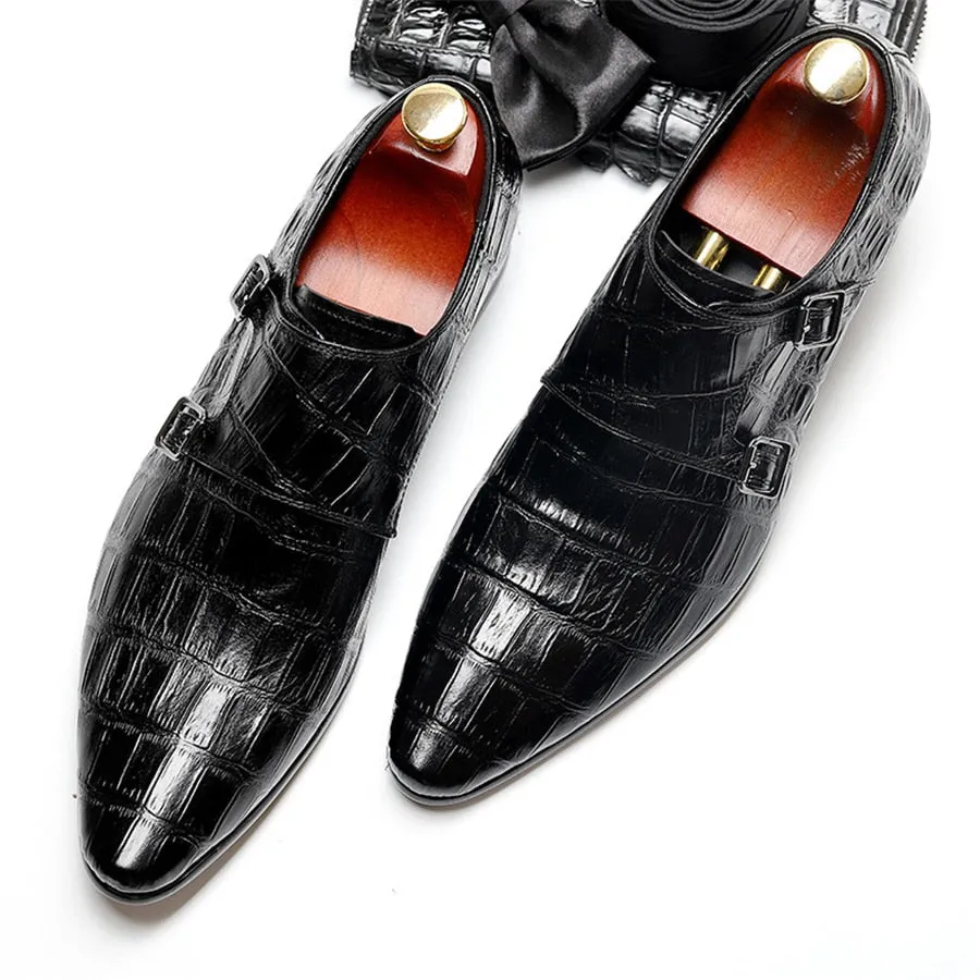 Ebonique Croctex Buckle Monk