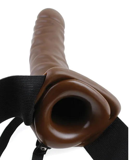 Fetish Fantasy Series 8" Vibrating Hollow Strap On