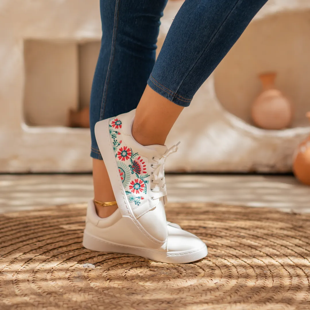 Flo embroidery sneakers