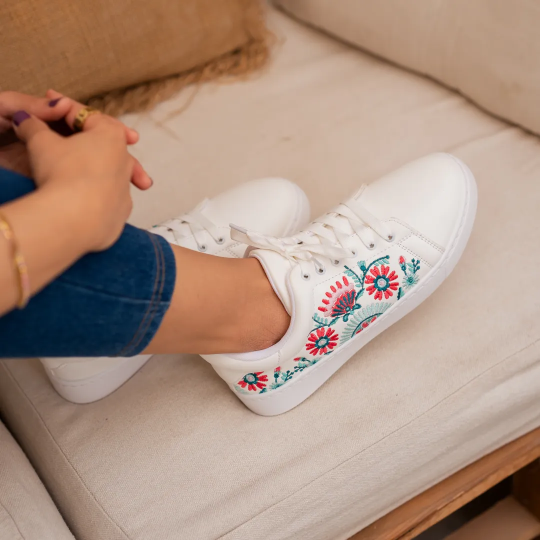 Flo embroidery sneakers