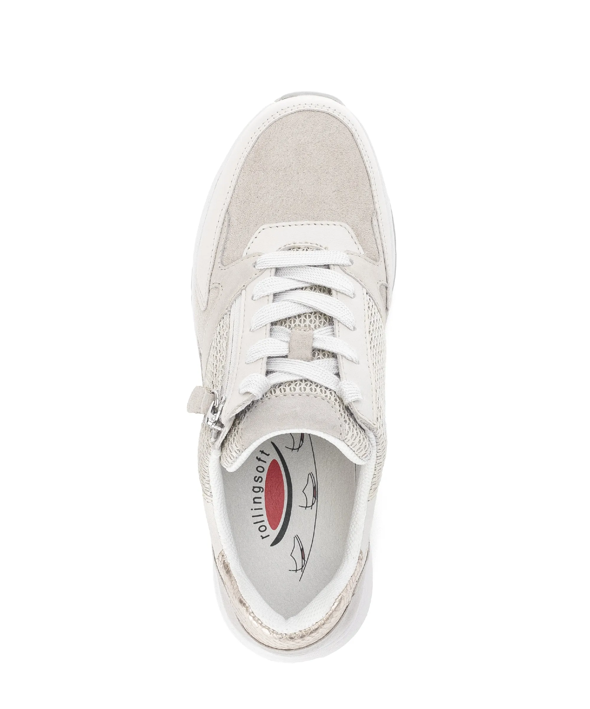 GABOR Rolling Soft Trainer  Cream combination  87833