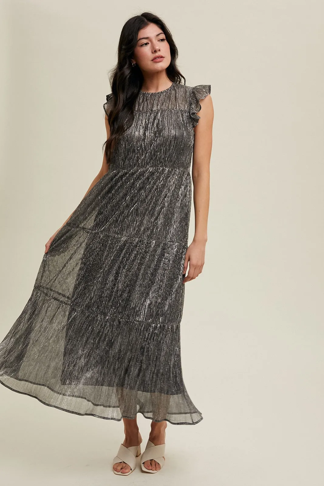 Holiday Glam Tiered Dress