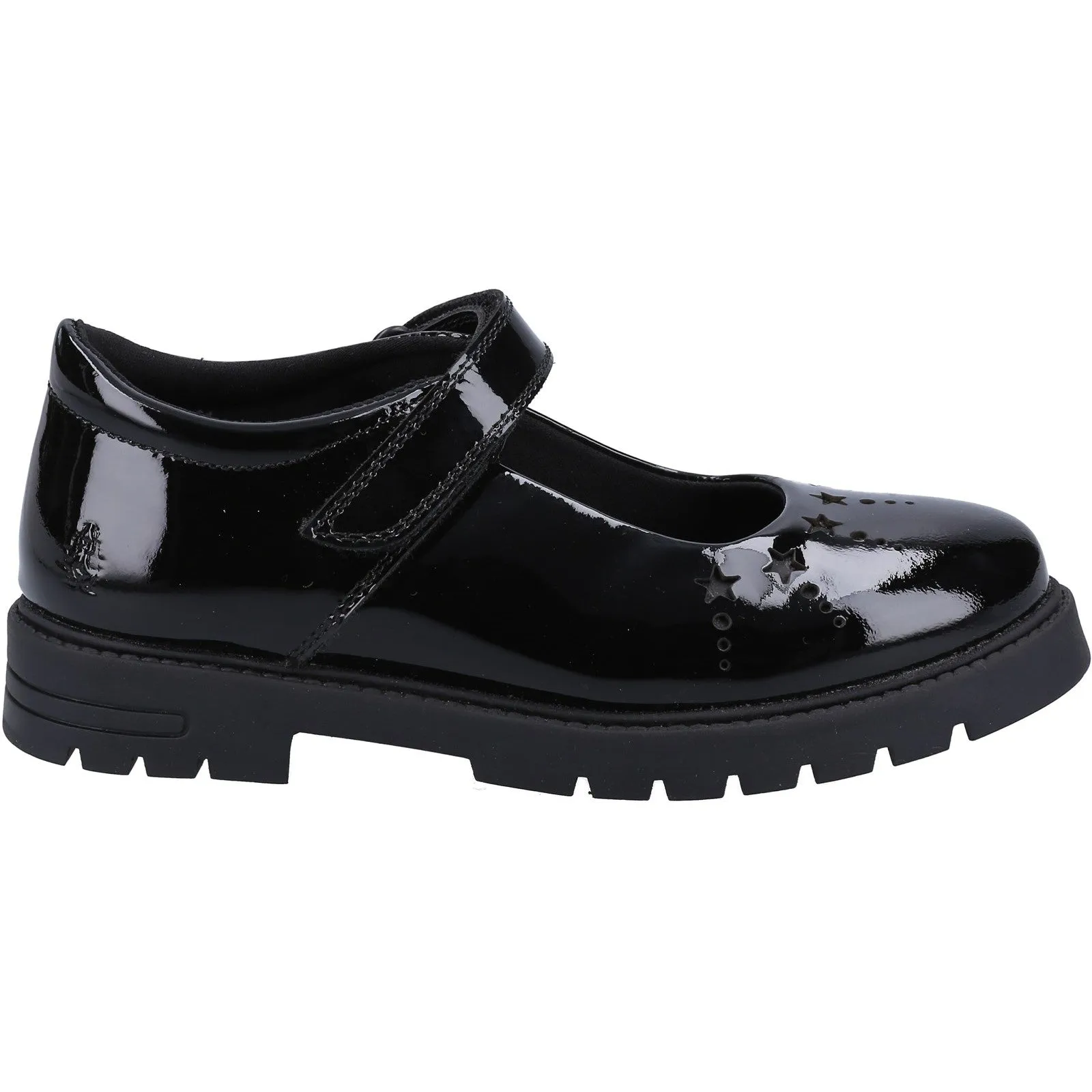 Hush Puppies Girls Sabrina Patent Leather Shoe Shoes - Black