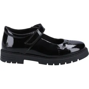 Hush Puppies Girls Sabrina Patent Leather Shoe Shoes - Black