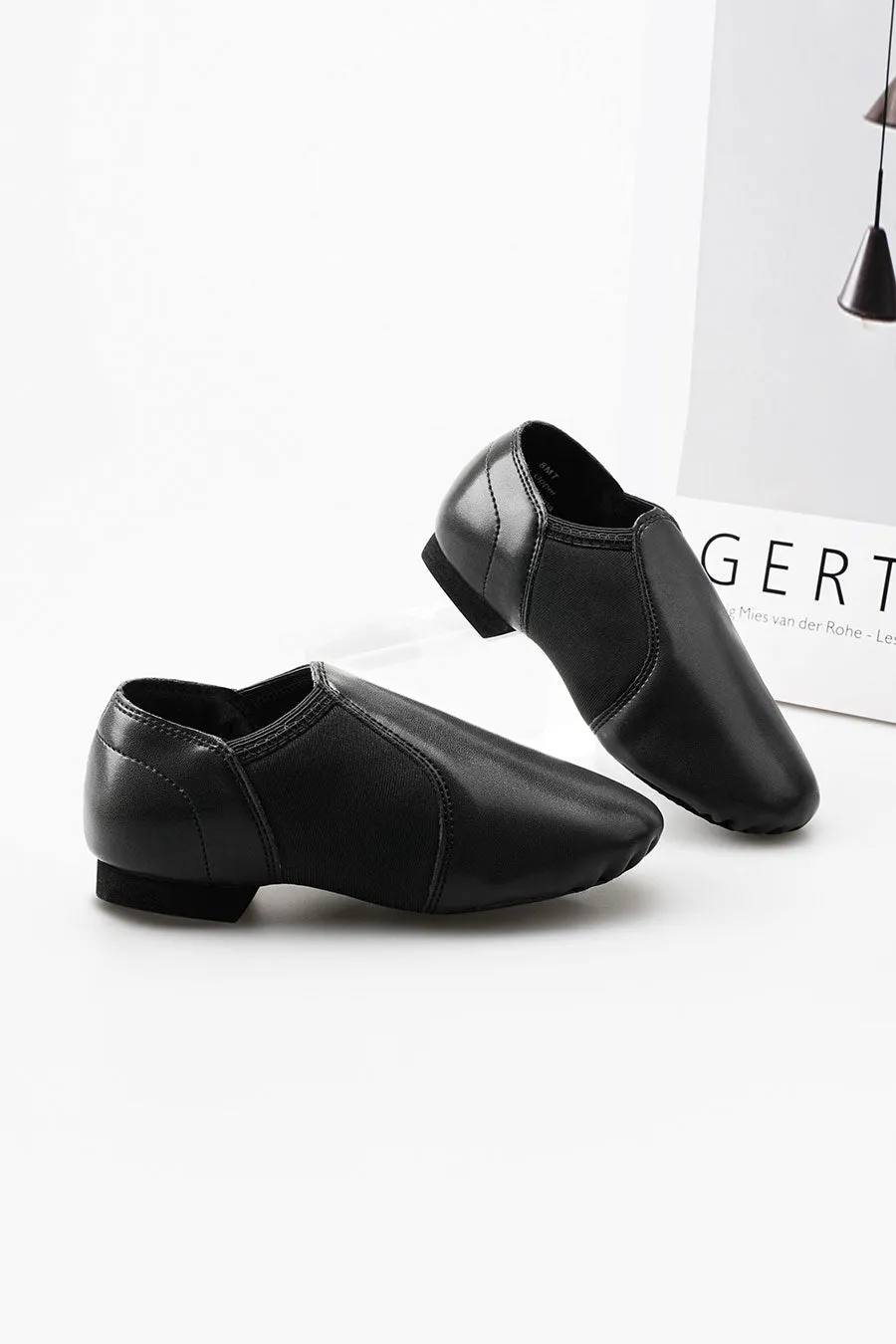 Kids PU Leather Jazz shoes